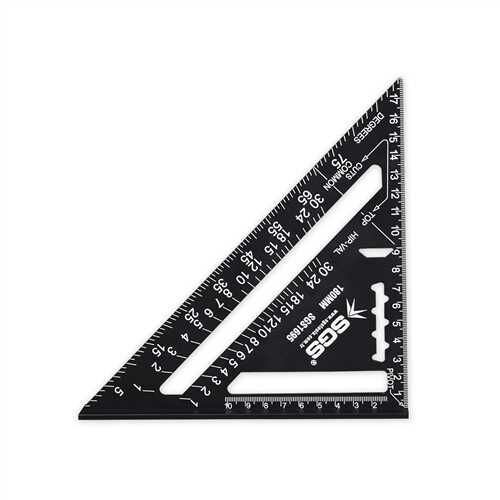 SGS Alüminyum Üçgen Gönye 180 Mm