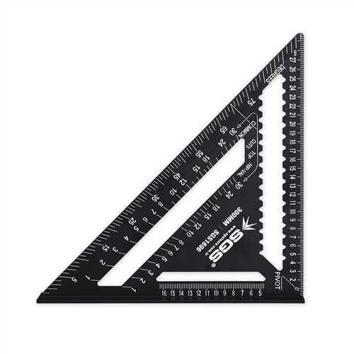 SGS Alüminyum Üçgen Gönye 300 Mm