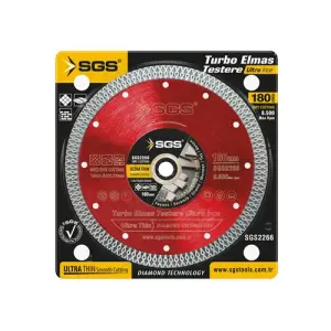 SGS Turbo Elmas Testere Ultra Hassas 180 Mm