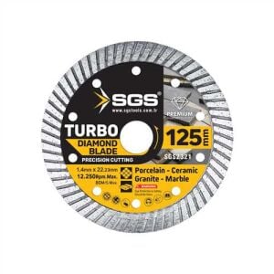SGS Turbo Elmas Kesici Testere (125Mm*1,4Mm)