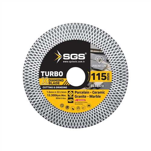 SGS Turbo X Elmas Hassas Kesici Taşlayıcı Testere
