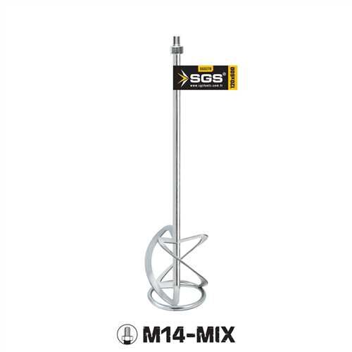 SGS Karıştırıcı Uç Boya/Alçı/Tutkal M-14 120 X 600