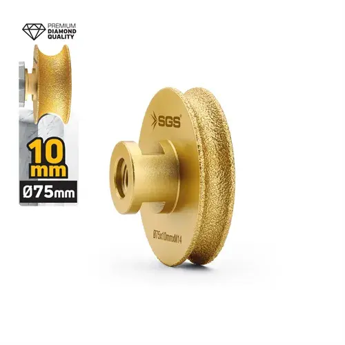 Vakum Elmas Taşlama Diski Tam Profil 75X10 Mm