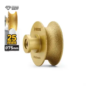 Vakum Elmas Taşlama Diski Tam Profil 75X25 Mm