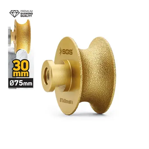 Vakum Elmas Taşlama Diski Tam Profil 75X30 Mm