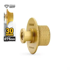Vakum Elmas Taşlama Diski Balık Sırtı 75X30 Mm