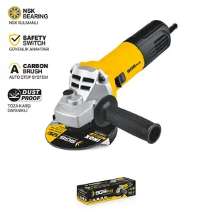 Endüstriyel Avuç Taşlama Makinası 1400 Watt 125 Mm