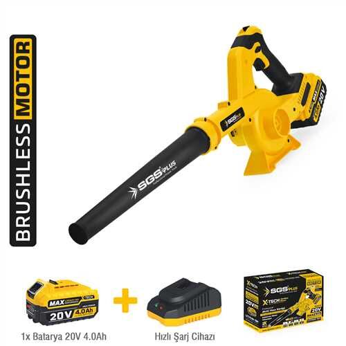 SGS Akülü Hava Körüğü 20V 1X4.0 AH Kömürsüz Motor