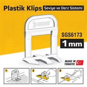 1 Mm Derz Seviye Tespit Klipsi