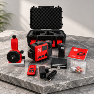 SHIJING Tools E805 12 Çizgili 3D Çift Bataryalı Lazer