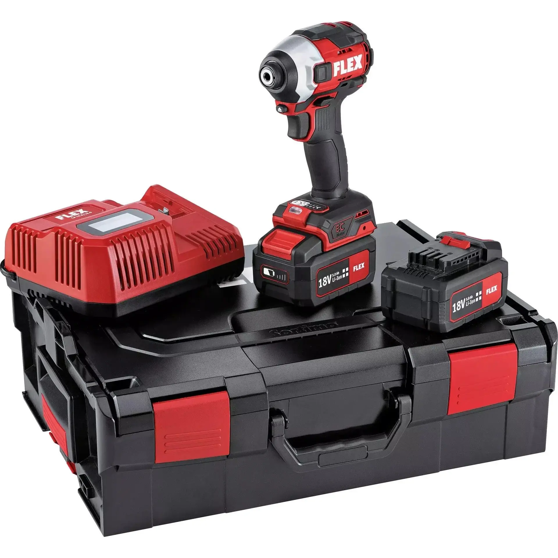 FLEX ID 1/4 18.0-EC HD/5.0 Kömürsüz Akülü Darbeli Vidalama Seti