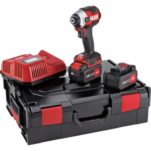FLEX ID 1/4 18.0-EC HD/5.0 Kömürsüz Akülü Darbeli Vidalama Seti