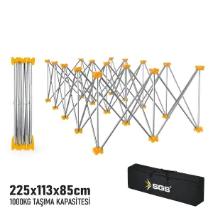 SGS Katlanabilir Çalışma Tezgâhı 225 × 113 × 85 cm