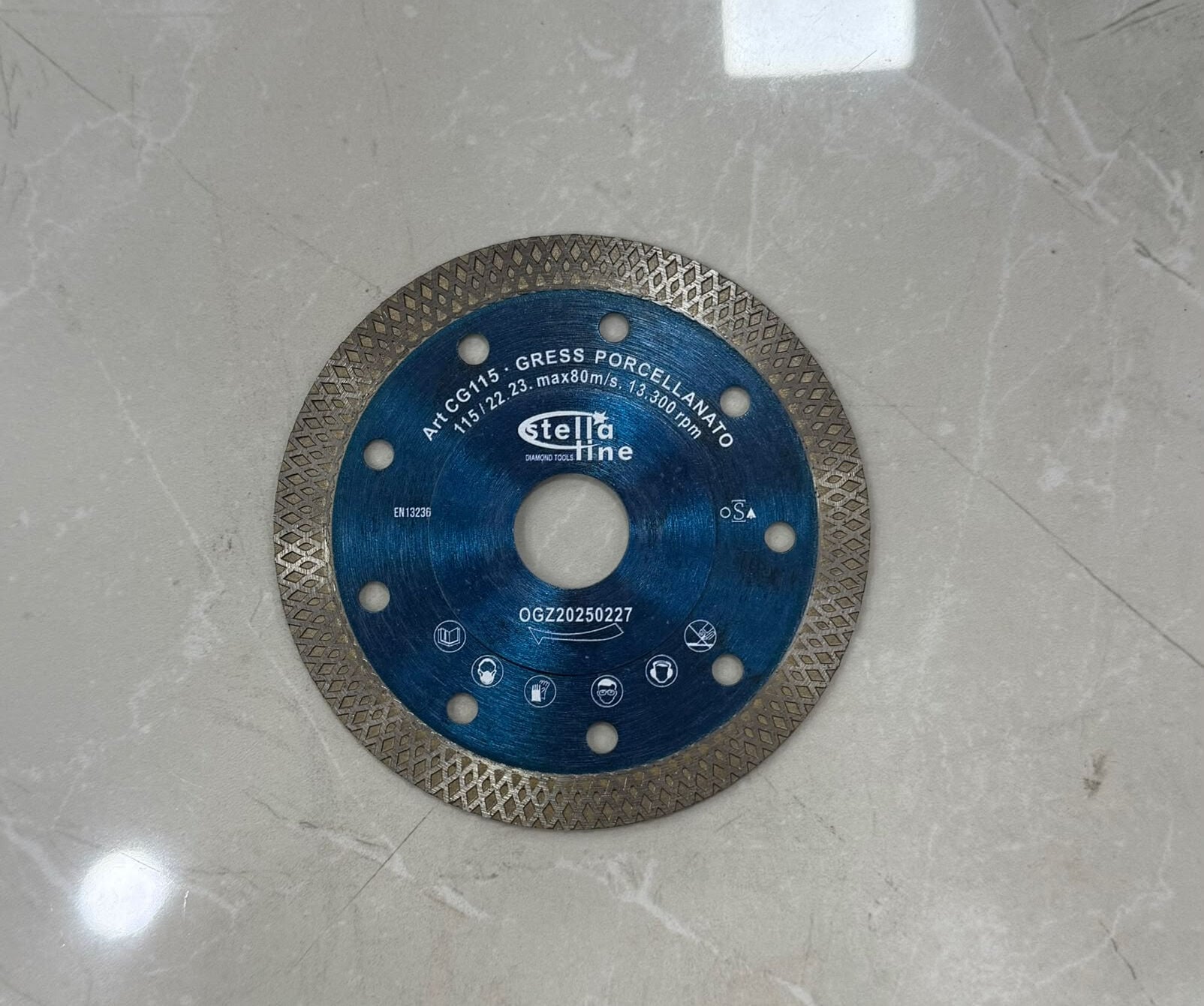 Stella 115 Mm Seramik Kesici Elmas Testere - Mavi