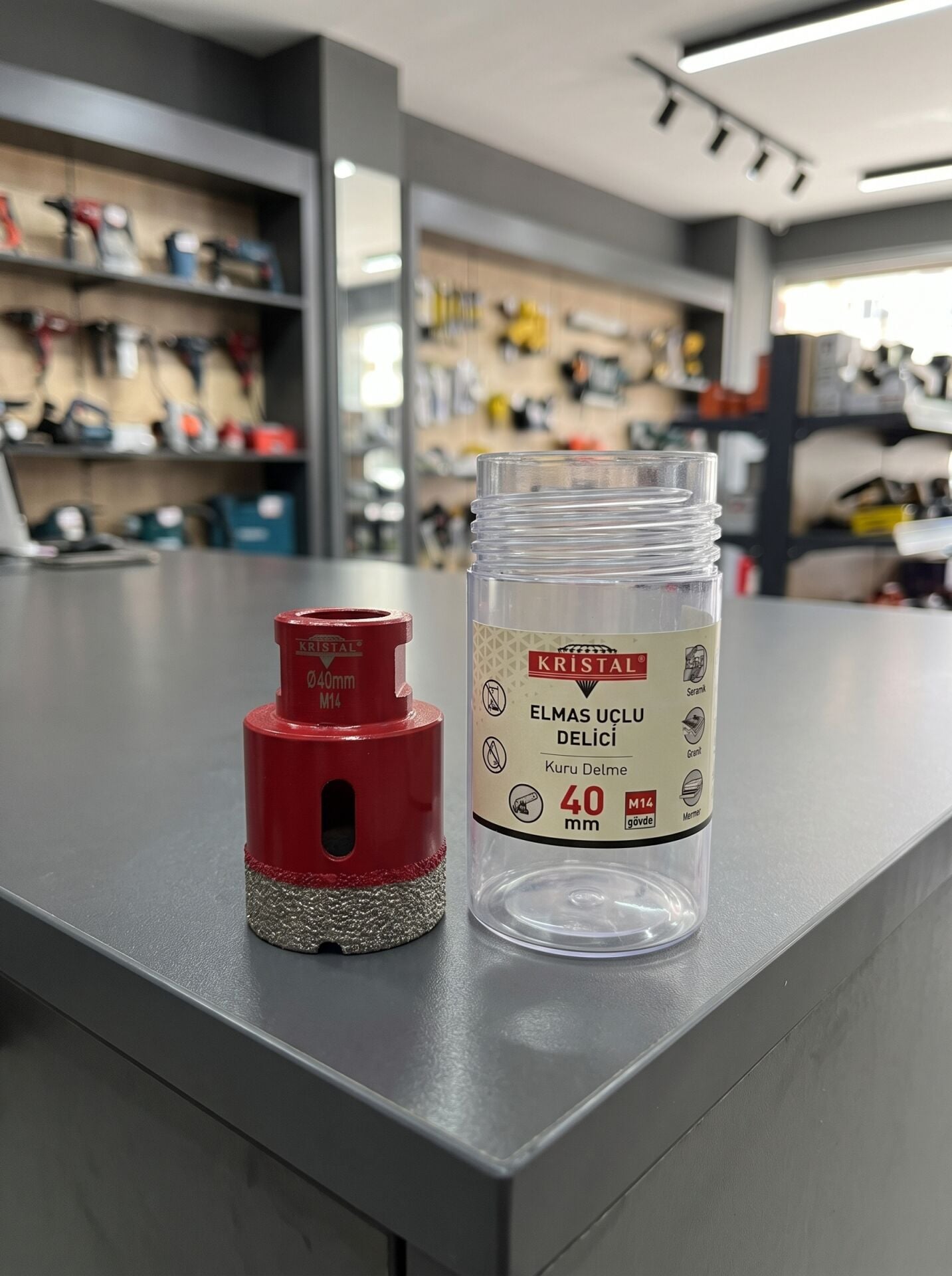 Kristal 40 mm Seramik Delme Pançı
