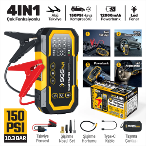 SGS5399 Dijital Akü Takviye ve Hava Kompresörü