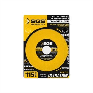 Sgs 115 Mm Cam Dekton Seramik Mermer Hassas Kesici Elmas Testere