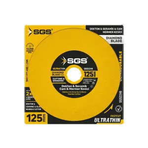 Sgs 125 Mm Cam Dekton Seramik Mermer Hassas Kesici Elmas Testere