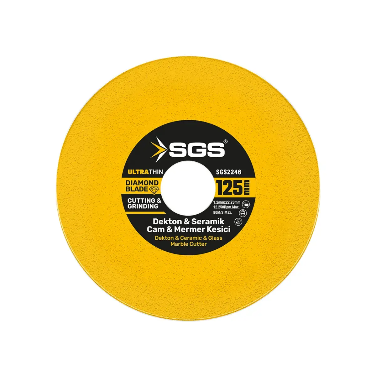 Sgs 125 Mm Cam Dekton Seramik Mermer Hassas Kesici Elmas Testere