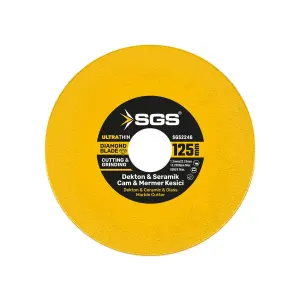 Sgs 125 Mm Cam Dekton Seramik Mermer Hassas Kesici Elmas Testere