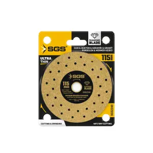 Sgs 115 Mm GOLD Profesyonel Dekton Porselen Hassas Kesici Elmas Testere