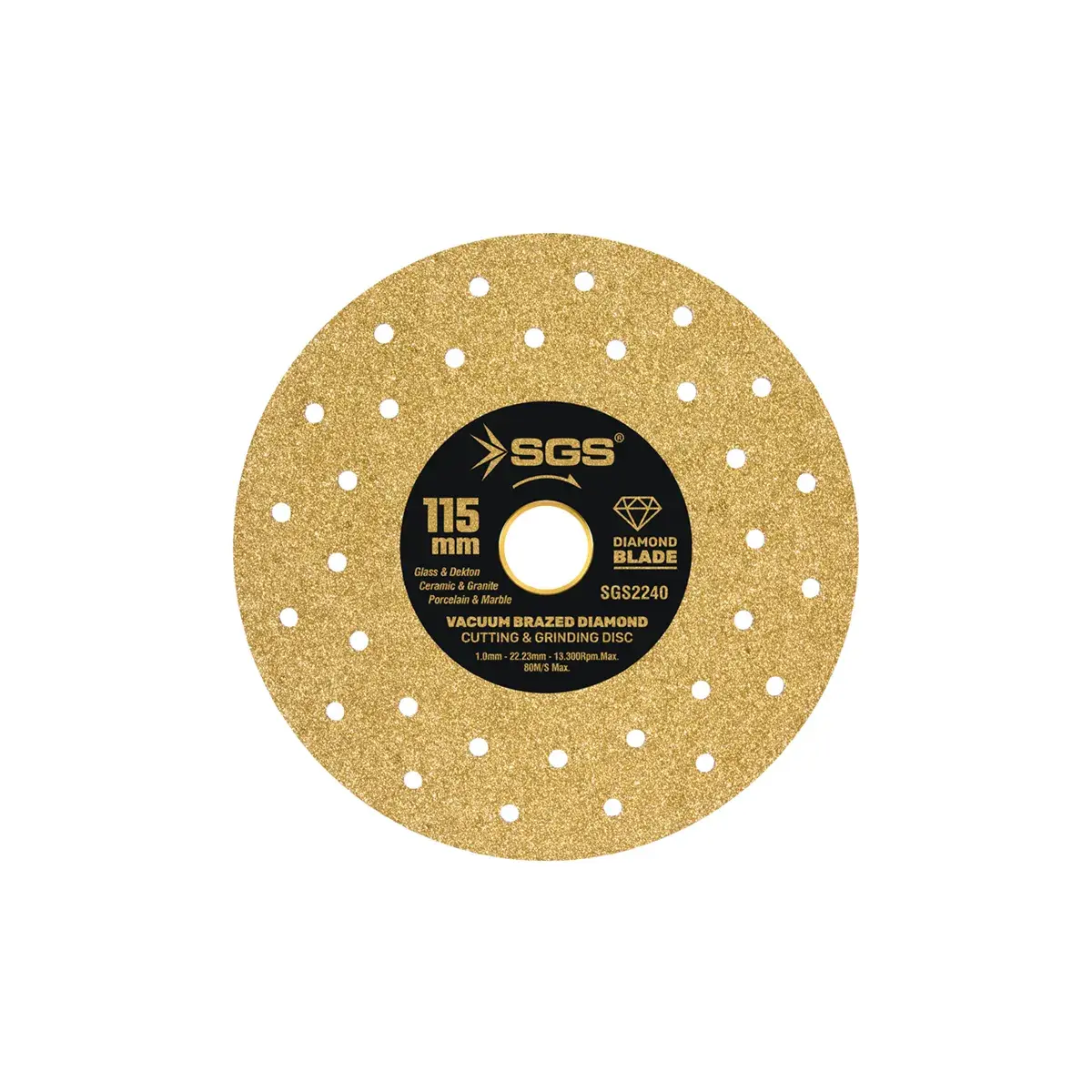 Sgs 115 Mm GOLD Profesyonel Dekton Porselen Hassas Kesici Elmas Testere