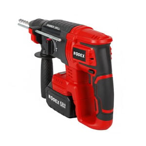 RODEX A.k.pnömatik Matkap 26MM 0-1400 RPM 0-4800 BPM 2.5J 2 X LI-ION 20V/4.0Ah SDS Plus BMC
