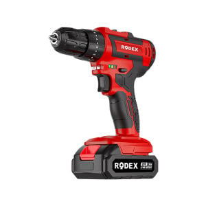 RODEX A. Matkap 10MM 0-350/0-1350 RPM 35NM 2 X LI-ION 20V/2.0Ah 2 Vites BMC Aksesuarlı