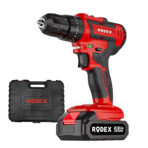 RODEX A. Matkap 10MM 0-350/0-1350 RPM 35NM 2 X LI-ION 20V/2.0Ah 2 Vites BMC Aksesuarlı