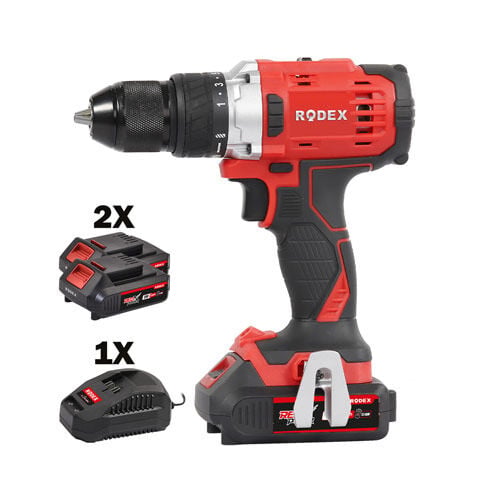 RODEX A.matkap 13MM 50NM 2 Vites 20V 2X2.0Ah Çantalı Aksesuarlı