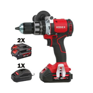 RODEX A.matkap 13MM Kömürsüz Darbel İ 80NM 2 Vites 20V 2X 2.0Ah Çantalı Aksesuarlı