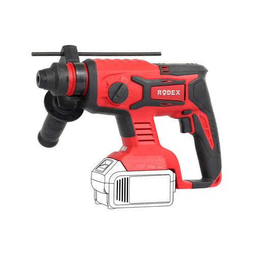 RODEX A.k.pnömatik Matkap 22MM 0-1400 RPM 20V 1,7J SDS Plus BMC