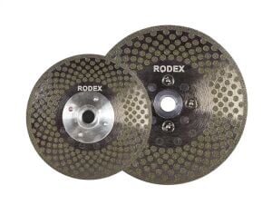 RODEX Çift Tarafı Elektrolizle Kaplı Elmas Testere 115MM Flanşlı (6/10/60)