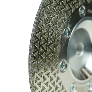 RODEX Çift Tarafı Elektrolizle Kaplı Elmas Testere 115MM Flanşlı (6/10/60)
