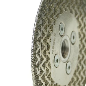 RODEX Tek Tarafı Elektrolizle Kaplı Elmas Testere 125MM Flanşlı (6/10/60)