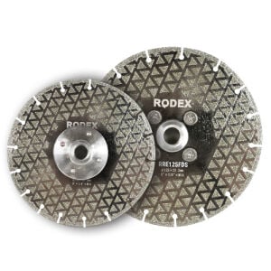 RODEX Çift Tarafı Elektrolizle Kaplı Soketli Elmas Testere 125MM Flanşlı (6/10/60)