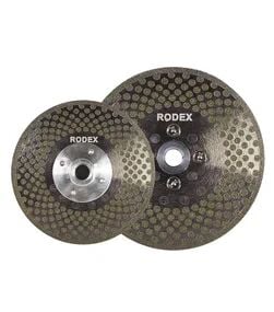 RODEX Çift Tarafı Elektrolizle Kaplı Elmas Testere 180MM Flanşlı (5/6/30)