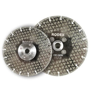 RODEX Çift Tarafı Elektrolizle Kaplı Soketli Elmas Testere 180MM Flanşlı (5/6/30)
