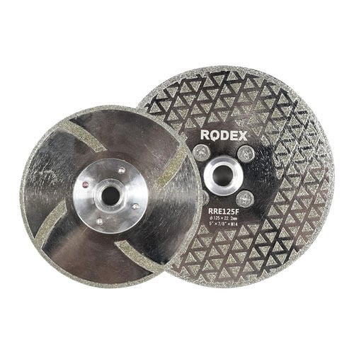 RODEX Tek Tarafı Elektrolizle Kaplı Elmas Testere 230MM Flanşlı (5/6/30)