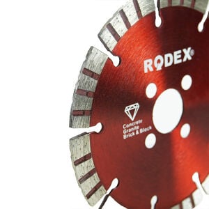 RODEX Elmas Kesme Diski Lazer Kaynaklı 180MM Turbo Segment (5/10/50)