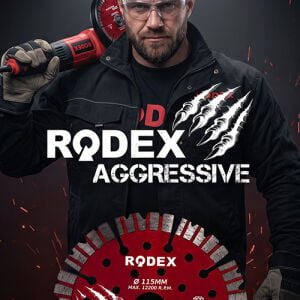 RODEX Elmas Kesme Diski Lazer Kaynaklı 230MM Pro Aggressıve Turbo Segment (5/10/50)