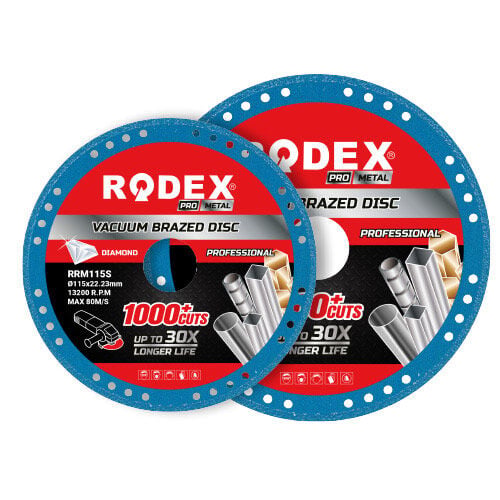 RODEX Vakum Kaynaklı Elmas Metal Kesme Diski 115MM (10/10/100)