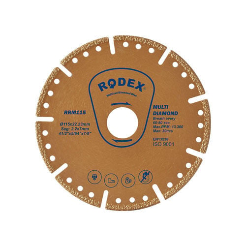 RODEX Multi Elmas Kesme Diski 125MM (5/20/120)