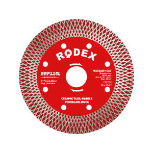RODEX Kuru Islak Kesimli Dev Bölümlü Agresif Elmas Testere Bıçağı 180MM (10/5/50)