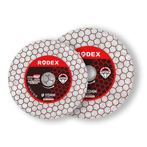 RODEX 115MM Elmas Kesme Diski 25 mm Yüksek Altıgen Segment (100)