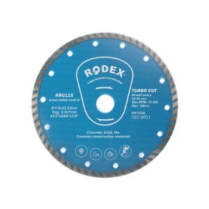 RODEX Turbo Elmas Kesme Diski 230MM Standart Tip (5/10/50)