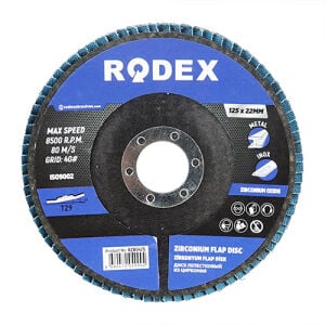 RODEX Mavi Zirkonyum Oksit Flap Disk 115MM 36# (10/20/200)