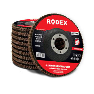 RODEX Kahverengi Aluminyum Flap Disk 115MM 36# (10/20/200)