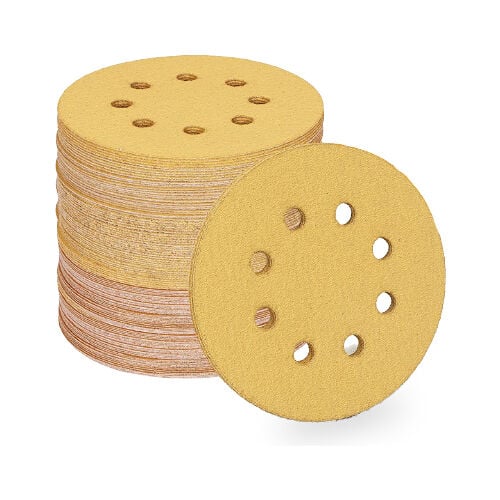 BOSCH 150MM - Aluminyum Oksit - Cırtlı Disk Zımpara (Yarı Açık Kumlama) - 120 Kum - 7 Delikli