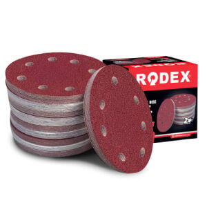 RODEX Daire Cırt Zımpara Delikli 225MM 100# 18*10MM (50/100/1000)